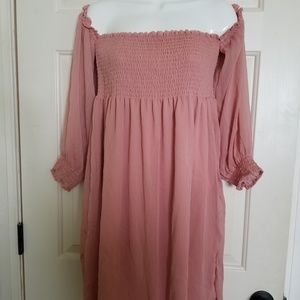 Carol and Christian Off The Shoulder Pink Top